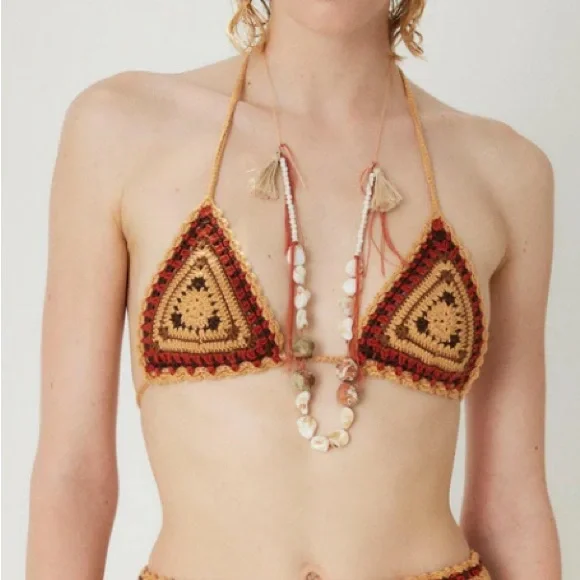 Avenue Swimclub Crochet Bathing Suit - Picture 3 of 9